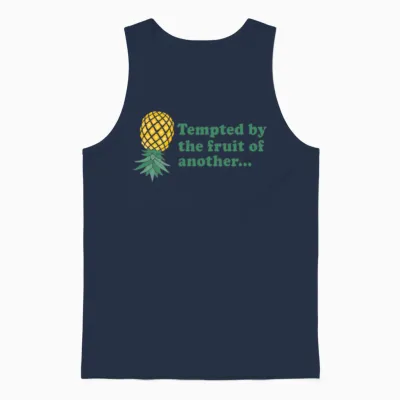 Funny Swinger Slogan Merchandise Unisex Tank Top - Navy