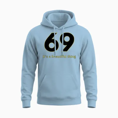 Funny Sex Quote Gifts - 69 Sex Positions T-Shirt, Black, S Unisex Hoodie - Light Blue