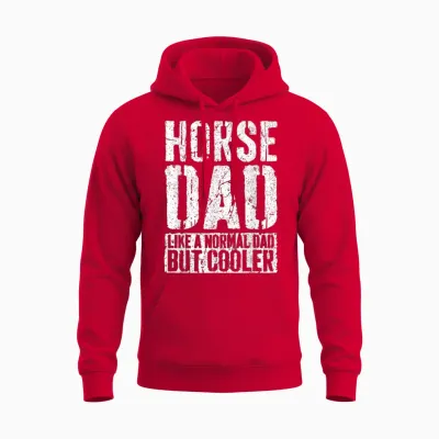 Pferd Papa Shirt Herren Vatertag Pferd Papa Unisex Hoodie - Red