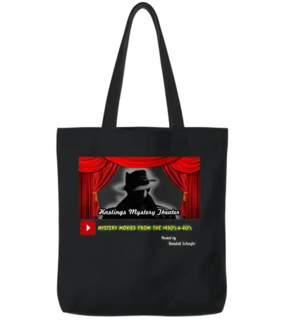 Mystery Movies from the 1930's & 40's Tote Bags - Black