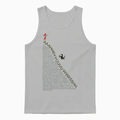 Spiral History Typography Unisex Tank Top - Ash