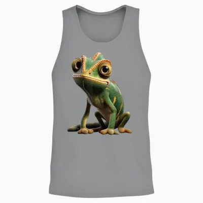 Chameleon Lizard Reptile Chameleon Iguana Chameleon Unisex Tank Top - Sport Grey