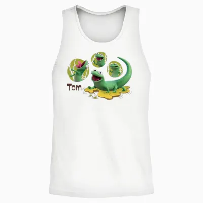 Disney and Pixar's Hoppers Tom the Lizard Lizard Lizard Unisex Tank Top - White