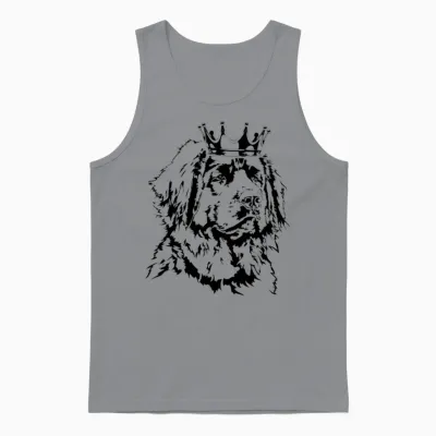 Funny Leonberger Dog Crown Dog Mom Unisex Tank Top - Sport Grey