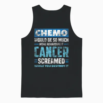 Chemo Cancer Unisex Tank Top - Black