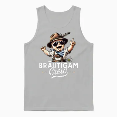 Stag Party Men's T-Shirt for Hen Parties, Black, S Unisex Tank Top - Ash