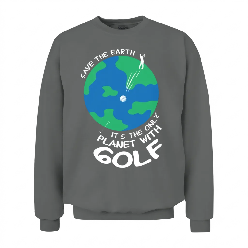 Golf Funny Golfer Unisex Sweatshirt - Graphite Heather