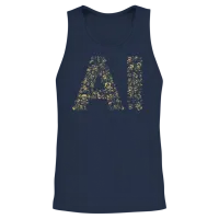 Artificial Intelligence - Funny Retro Unisex Tank Top - Navy – 2