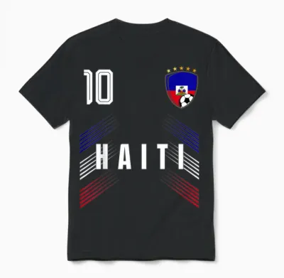 Haiti Flag Haitian Pride Lovers Unisex T-Shirt - Black