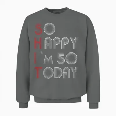 50th Birthday Unisex Sweatshirt - Graphite Heather