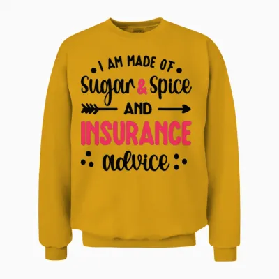 Insurance Agent Gifts for Women Insurance Broker Unisex Sweatshirt - Gold