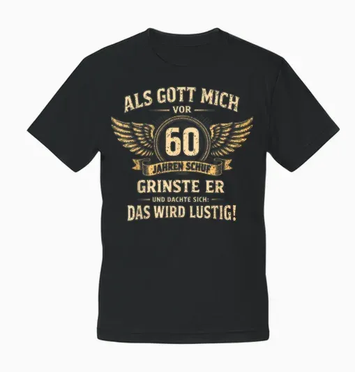 60th Birthday Man Woman 60 Years Decoration 1966 Gift Funny Unisex T-Shirt - Black