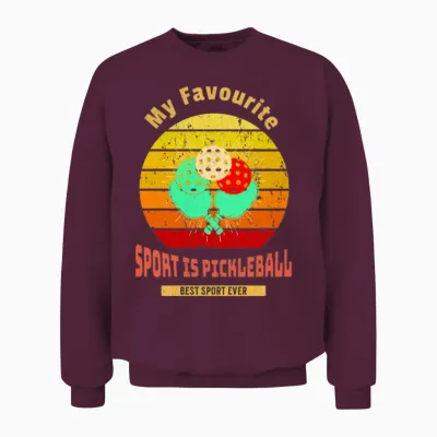 Funny Pickleball Unisex Sweatshirt - Maroon