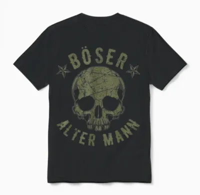Böser Alter Mann Unisex T-Shirt - Black