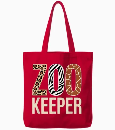Zookeeper Costume Halloween Tote Bags - Red