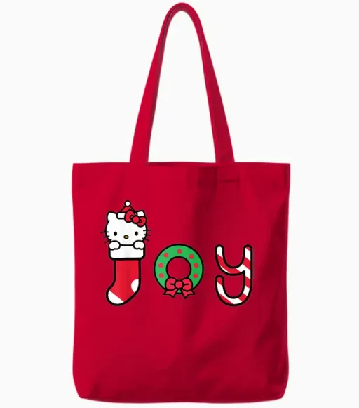 Hello Kitty Christmas Joy Tote Bags - Red