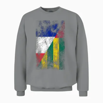 Flags France Togo - French Togolese T-Shirt, Black, S Unisex Sweatshirt - Sport Grey