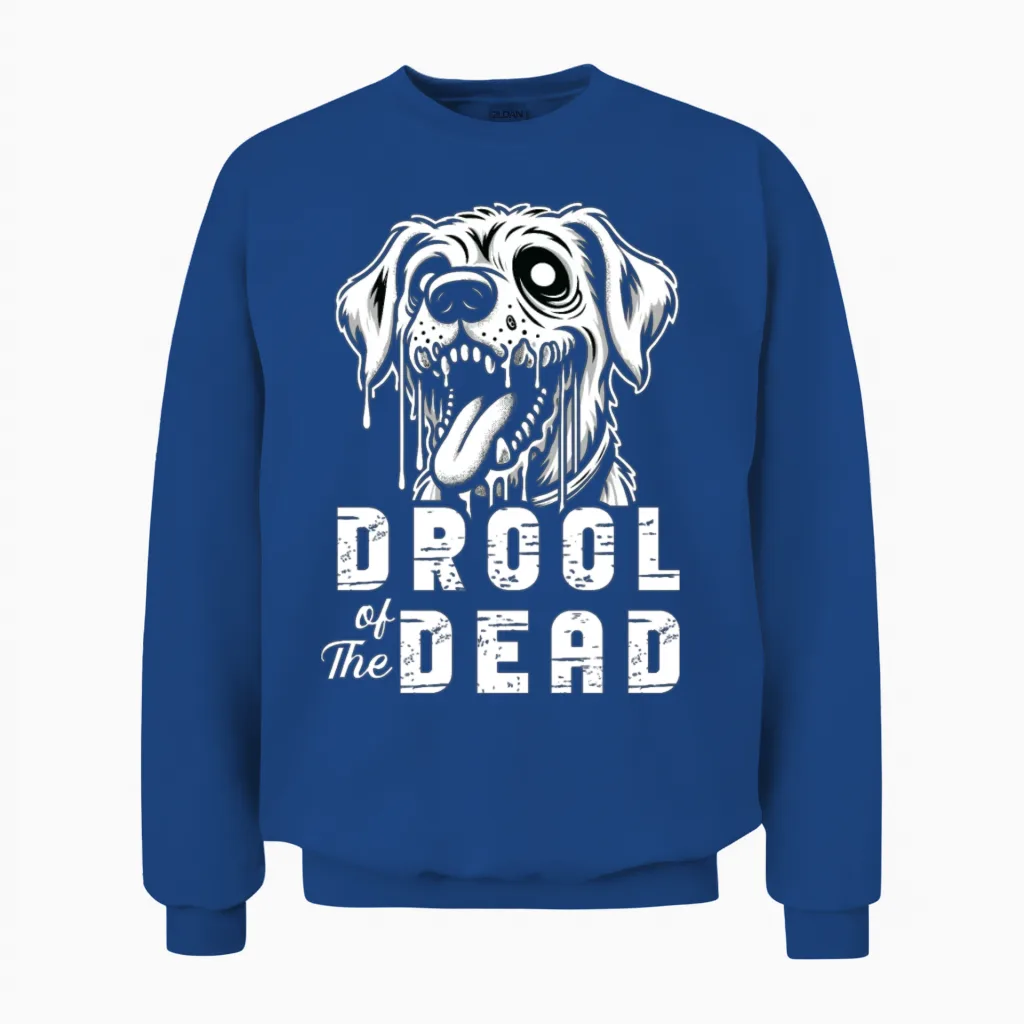 Horror Dog Halloween Spooky Dog Lover Gothic Dog Unisex Sweatshirt in Royal