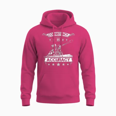 Long Range Shooter Consistency Accuracy Unisex Hoodie - Heliconia