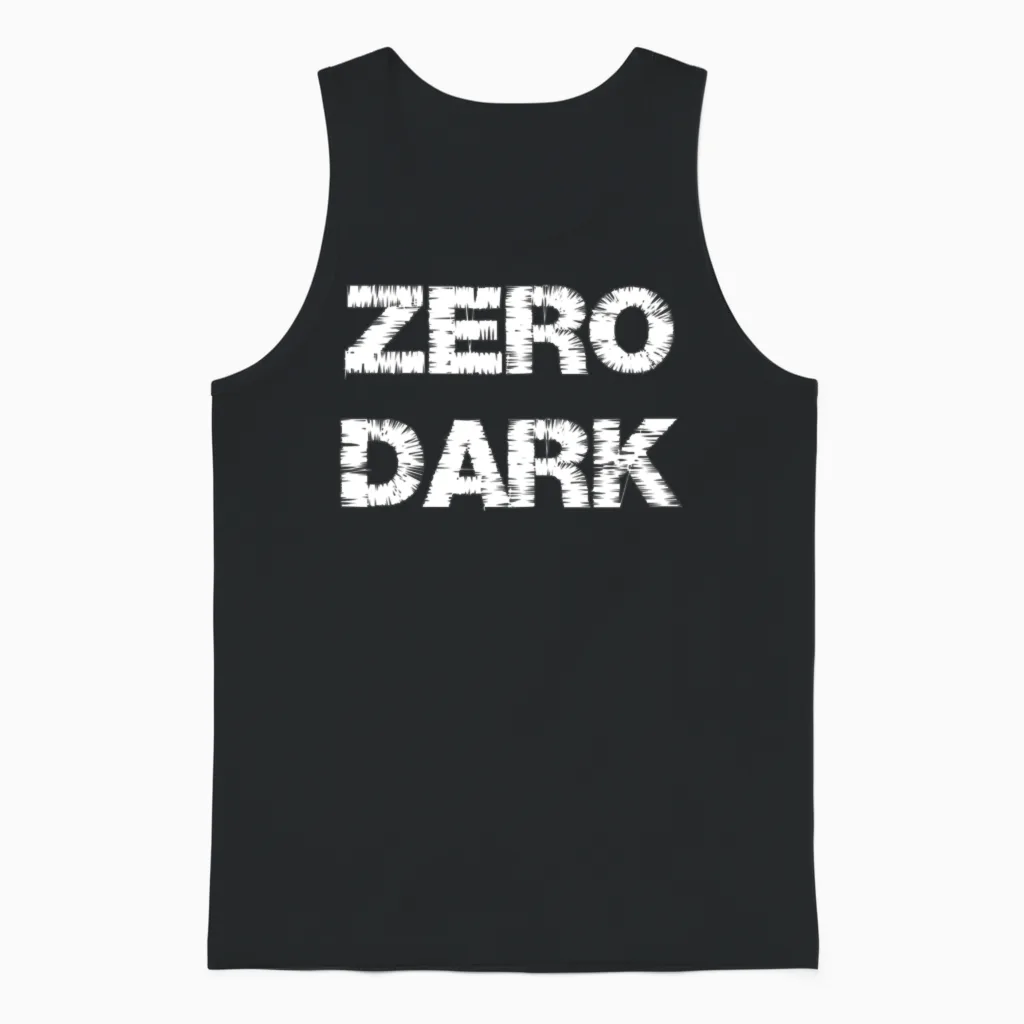 Zero Dark Logo Unisex Tank Top - Black