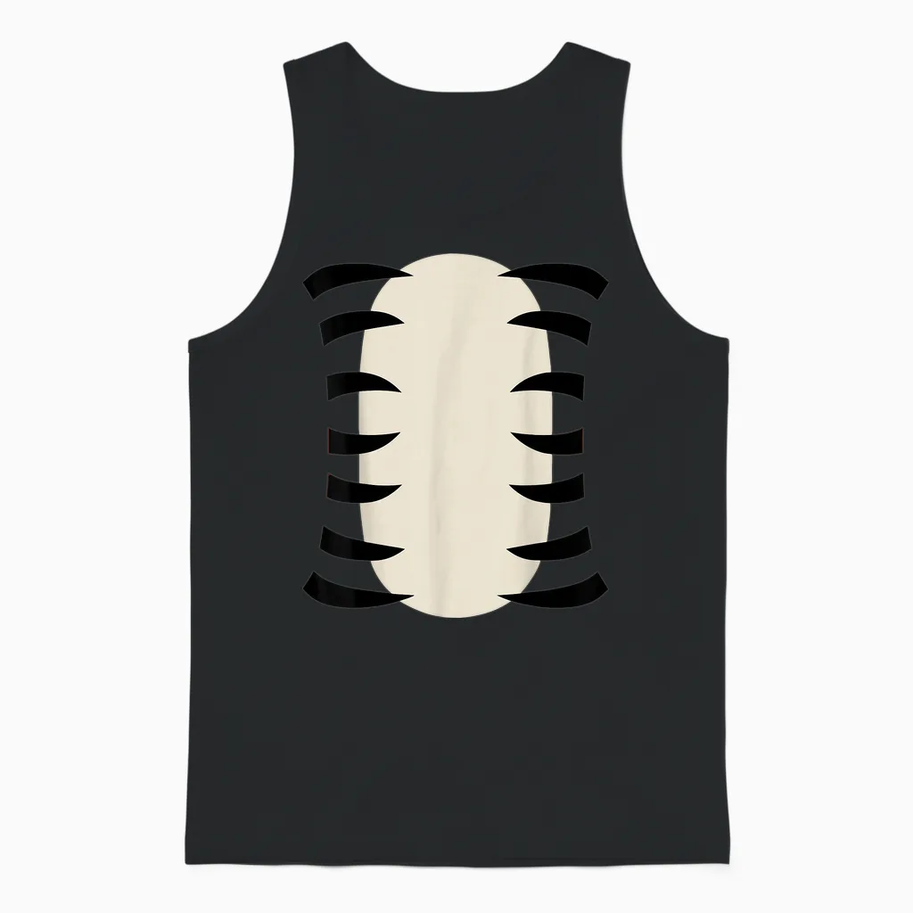 Tiger Shirt Adult Children Men Women Tiger Costume T-Shirt, Orange Unisex Tank Top in Black