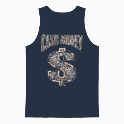 Cash Money Unisex Tank Top - Navy