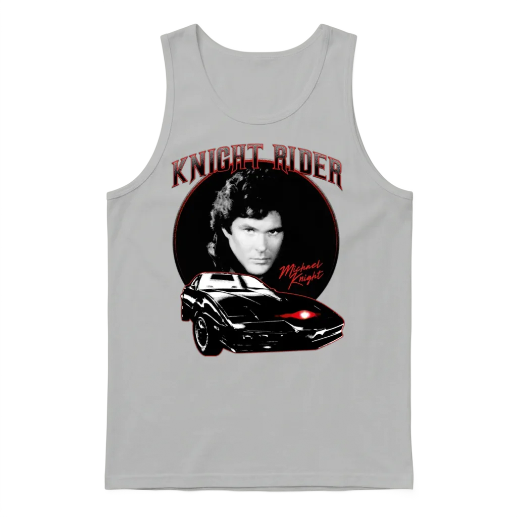 Knight Rider Michael Knight Motorcycles Unisex Tank Top - Ash