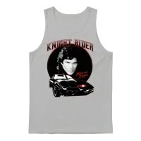 Knight Rider Michael Knight Motorcycles Unisex Tank Top - Ash – 1