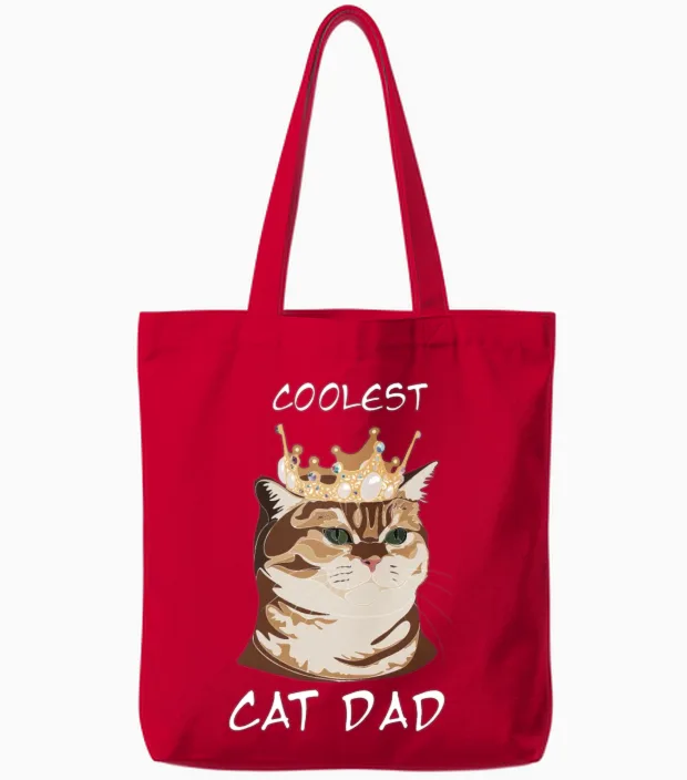 Funny Animals Tote Bags in Red