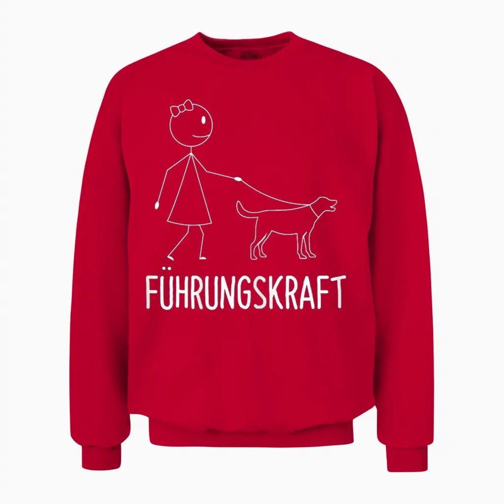 Lustige Hunde Sprüche Kleidung Für Hundebesitzer Damen X-Small Schwarz Kurzarm Unisex Sweatshirt in Red