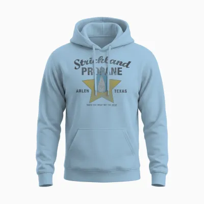 King of the Hill Strickland Propane Arlen, Tx Logo Cartoon Unisex Hoodie - Light Blue