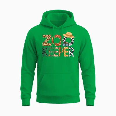 Zookeeper Costume Art Animals Safari Savanna Zoo Keeper Unisex Hoodie - Irish Green