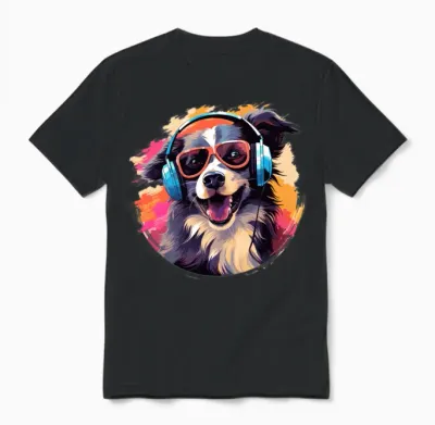 Cool Dog Unisex T-Shirt - Black