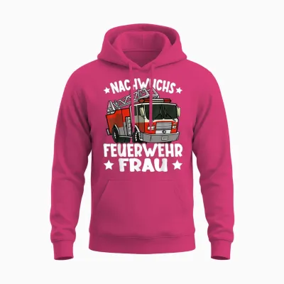 Kinder Mädchen Feuerwehr Nachwuchs Feuerwehrfrau Lustiges Unisex Hoodie - Heliconia