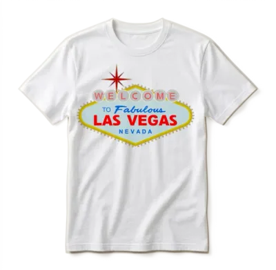 Las Vegas Unisex T-Shirt - White