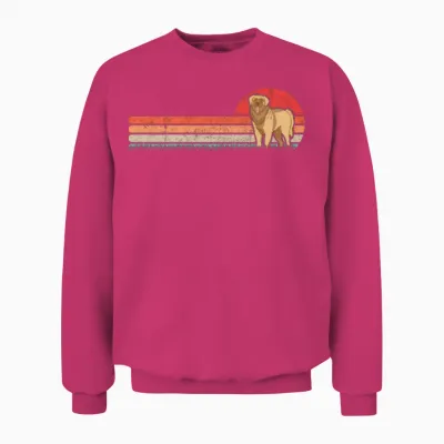 Leonberger Retro Unisex Sweatshirt - Heliconia