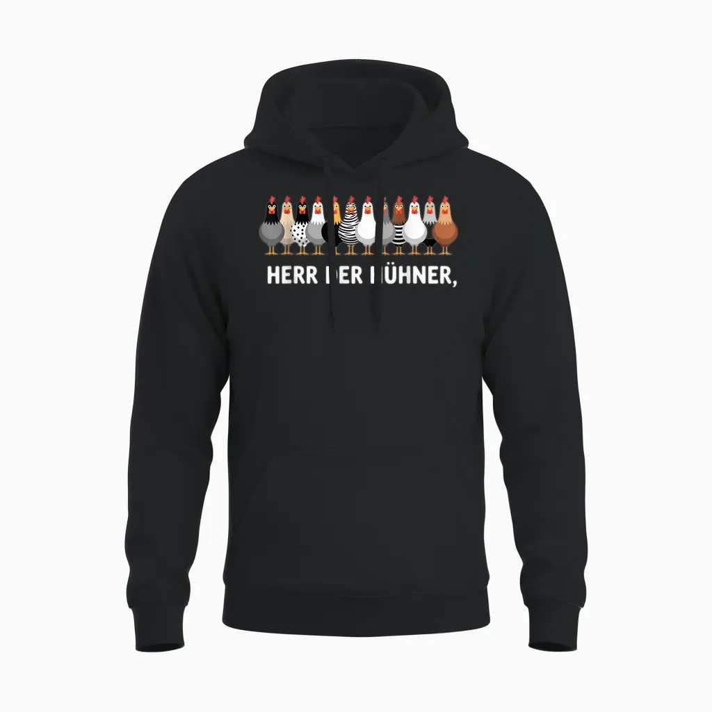 Herr Der Hühner Unisex Hoodie in Black