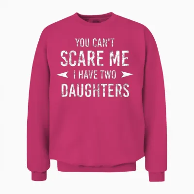Father Two Daughters Unisex Sweatshirt - Heliconia