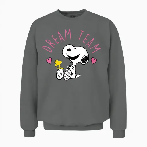 Peanuts - Snoopy Dream Team Unisex Sweatshirt in Graphite Heather