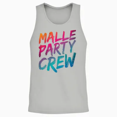 Malle Party Crew Team Gruppen Motiv Mallorca Party Urlaub Unisex Tank Top - Ash