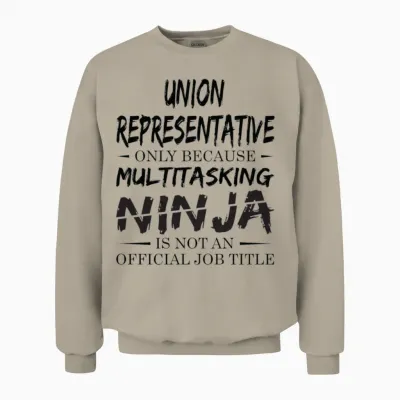 Ninja Union Representative Unisex Sweatshirt - Sand