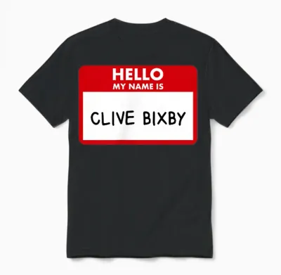 Hallo, Mein Name Ist Clive Bixby Phil Unisex T-Shirt - Black