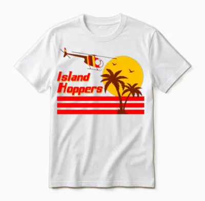 Island Hoppers 80's Tv Unisex T-Shirt - White