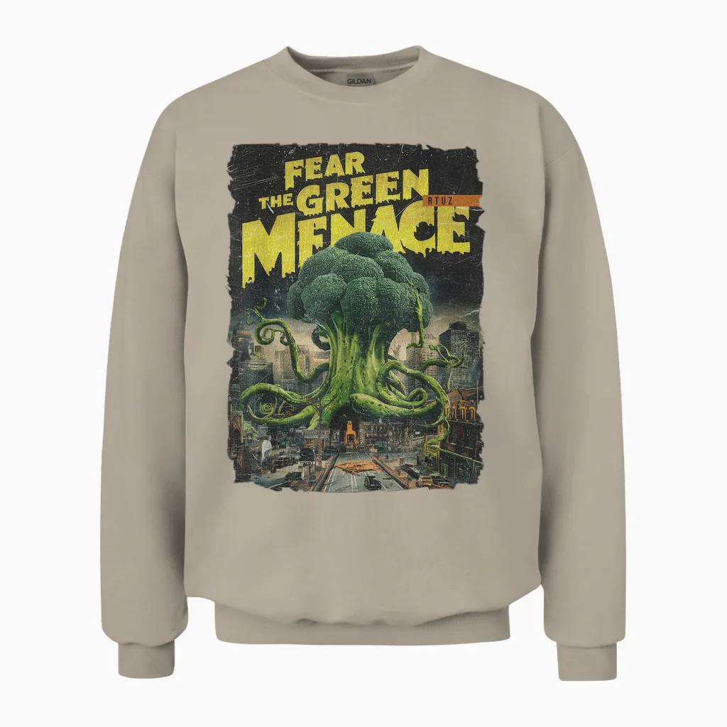Moderne Hip Hop Y2k Vintage Graffiti Edgy Urban Streetwear Unisex Sweatshirt in Sand