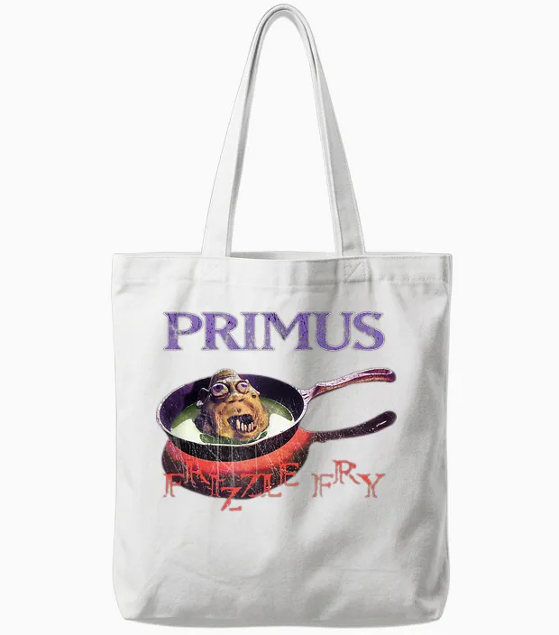 Primus Frizzlebraten Tote Bags in White