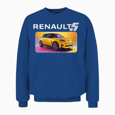 Renault 5 E-Tech Electric City Car For Unisex Sweatshirt - Royal