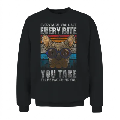 Dog Bulldog Dog Owner Master Unisex Sweatshirt - Black