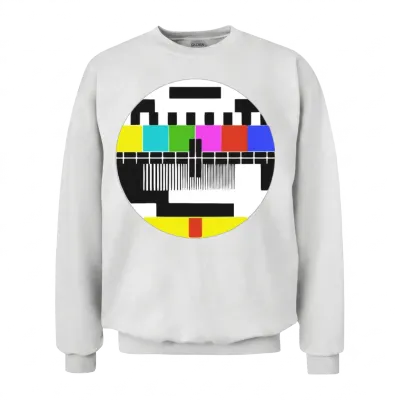 No Broadcasting Signal Unisex Sweatshirt - White