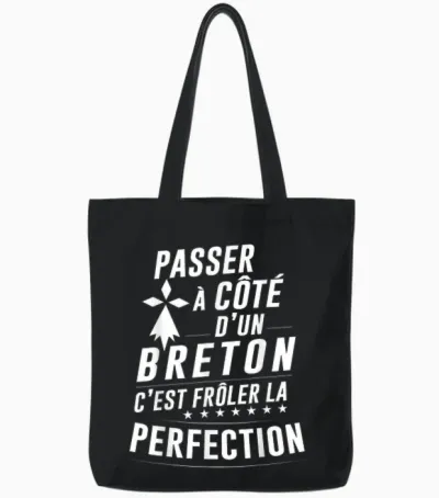 Le Breton Parfait – Gift Idea Funny Brittany Tote Bags - Black