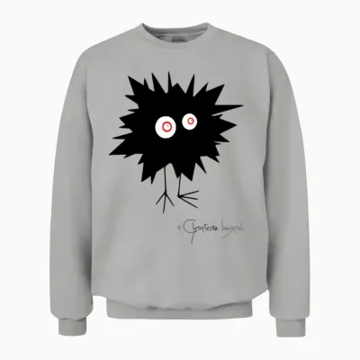 Woolly Beastie Flashed - Bestiolus Fulguratus Unisex Sweatshirt - Ash
